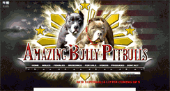 Desktop Screenshot of amazingbullypitbulls.com